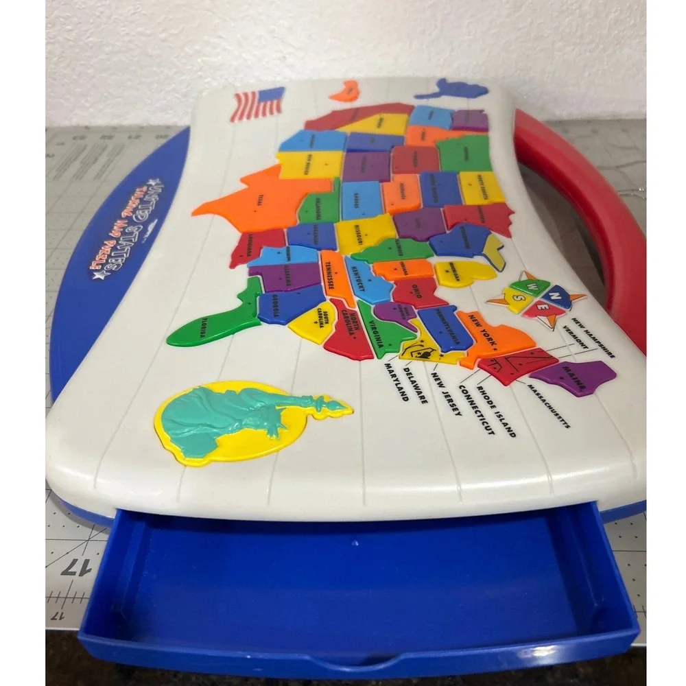 Tek Nek United States Talking Map Puzzle Educational Geography Toy Kids